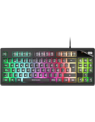 Mars Gaming MKAXES Teclado TKL H-Mech RGB Reposamuñecas Negro