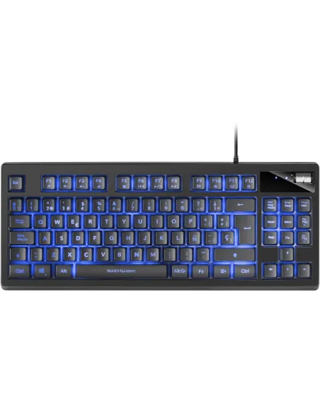 Mars Gaming MKAXES Teclado TKL H-Mech RGB Reposamuñecas Negro