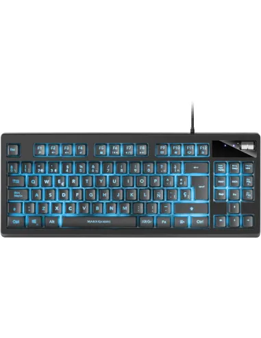 Mars Gaming MKAXES Teclado TKL H-Mech RGB Reposamuñecas Negro