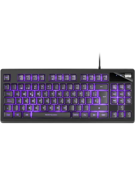 Mars Gaming MKAXES Teclado TKL H-Mech RGB Reposamuñecas Negro