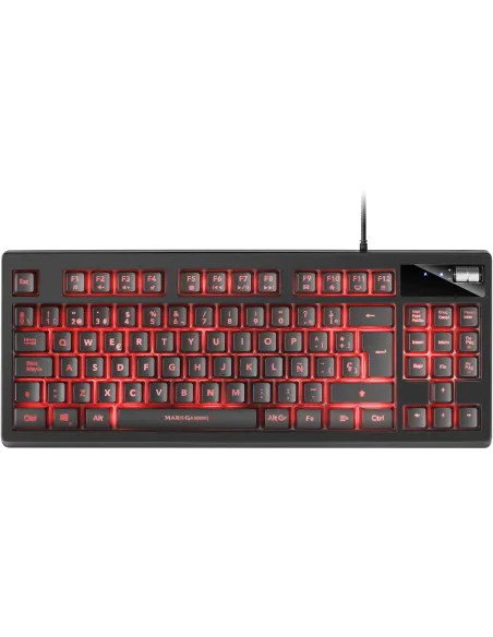 Mars Gaming MKAXES Teclado TKL H-Mech RGB Reposamuñecas Negro