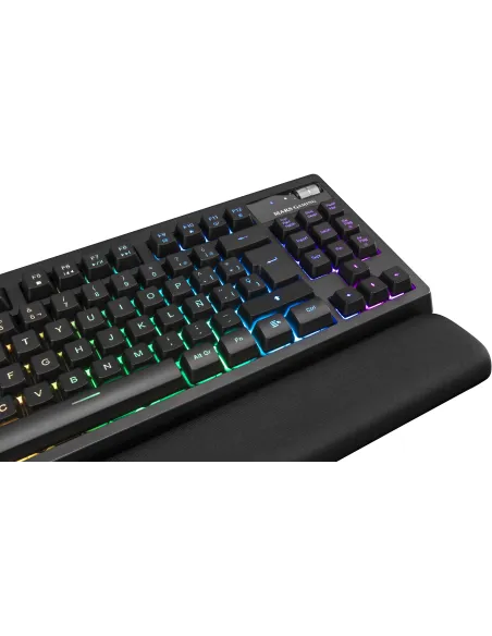 Mars Gaming MKAXES Teclado TKL H-Mech RGB Reposamuñecas Negro