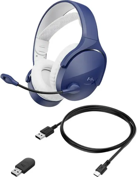 HyperX Cloud Jet AM7A0AA Auriculares Gaming Inalámbricos Bluetooth 5.3 Azules
