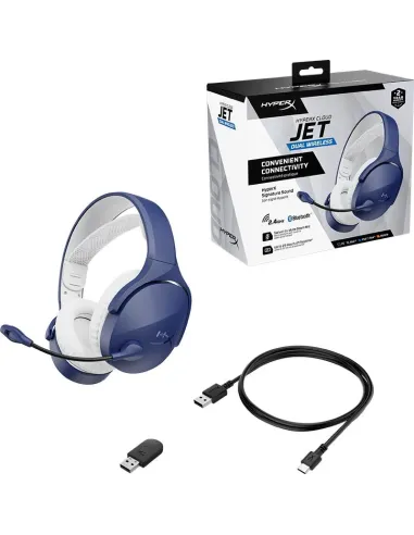 HyperX Cloud Jet AM7A0AA Auriculares Gaming Inalámbricos Bluetooth 5.3 Azules