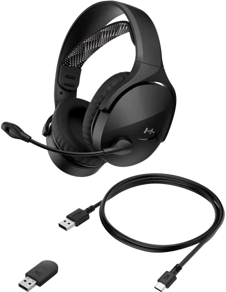 HP HyperX Cloud Jet AJ0T1AA Auriculares Gaming Inalámbricos Bluetooth 5.3 Negros