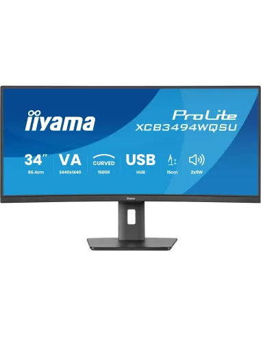 Iiyama ProLite XCB3494WQSU-B1 34" LED VA UltraWide QHD 120Hz Altura Ajustable FreeSync Premium