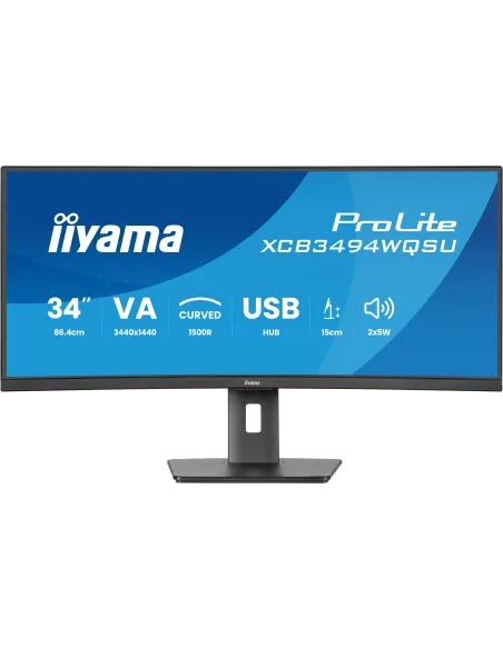 Iiyama ProLite XCB3494WQSU-B1 34" LED VA UltraWide QHD 120Hz Altura Ajustable FreeSync Premium