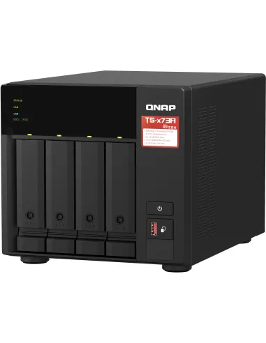 Qnap TS-473A + QSW-1105-5T Bundle Pack AMD Embedded V1500b/8GB NAS 4 Bahías con Switch de 5 Puertos