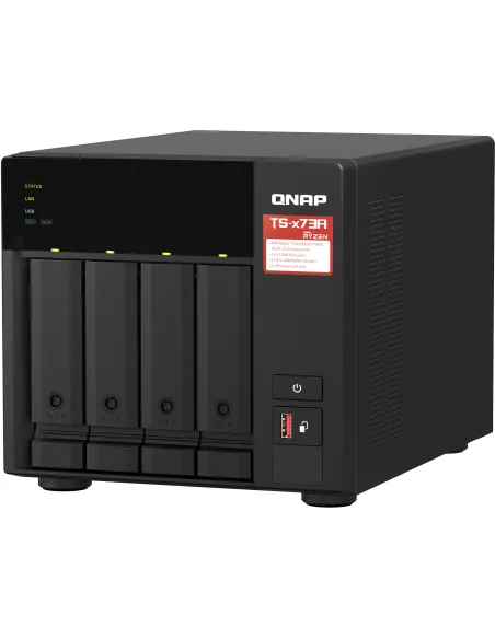 Qnap TS-473A + QSW-1105-5T Bundle Pack AMD Embedded V1500b/8GB NAS 4 Bahías con Switch de 5 Puertos