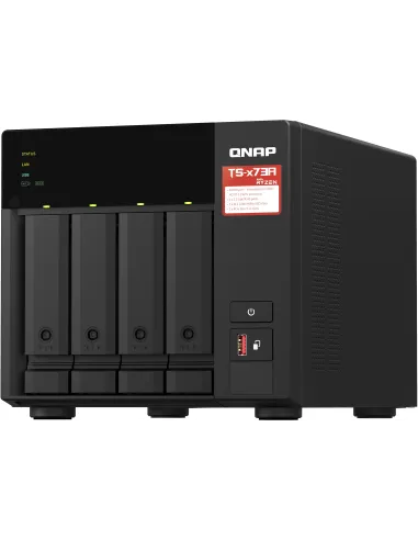 Qnap TS-473A + QSW-1105-5T Bundle Pack AMD Embedded V1500b/8GB NAS 4 Bahías con Switch de 5 Puertos