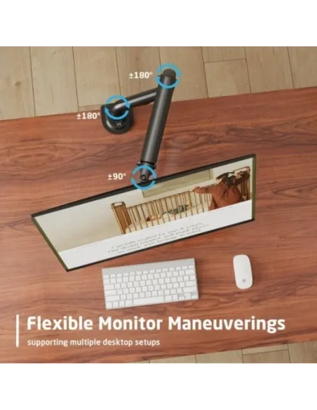 Ewent EW1533 Soporte de Escritorio para Monitores de 17" a 32" Negro