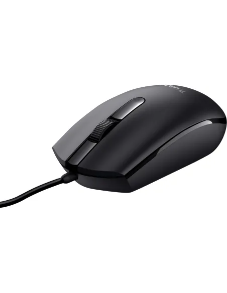 Trust Basi Ratón Óptico 1200DPI Negro