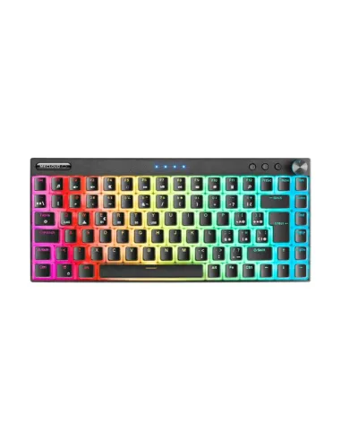 Mars Gaming MKCLOUDBES Teclado Mecánico Inalámbrico RGB Negro Switch Azul