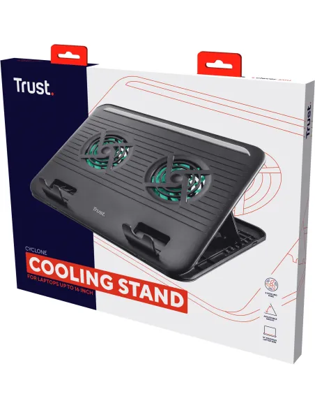 Trust Cyclone Base de Refrigeración para Portátil hasta 16"