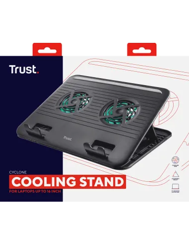 Trust Cyclone Base de Refrigeración para Portátil hasta 16"