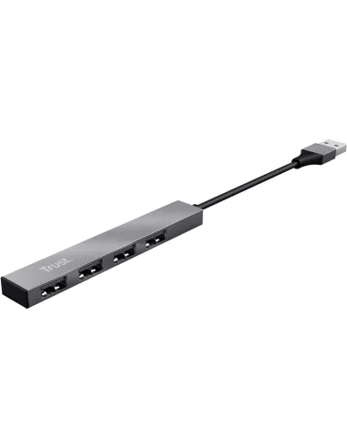 Trust Halyx  HUB USB-A 2.0 4 Puertos Gris