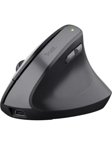 Trust Bayo II Ratón Vertical Inalámbrico Óptico para Mano Derecha 2400 DPI Negro