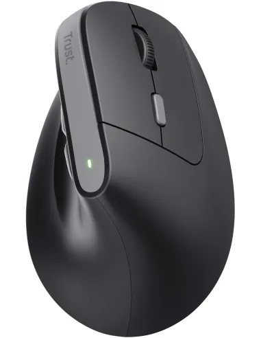 Trust Bayo II Ratón Vertical Inalámbrico Óptico para Mano Derecha 2400 DPI Negro