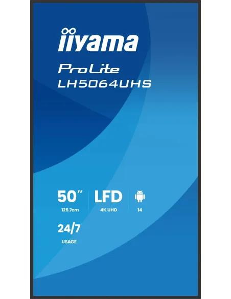 Iiyama LH7564UHS-B1AG Pantalla Interactiva 75" VA 4K UHD Negra