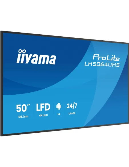 Iiyama LH7564UHS-B1AG Pantalla Interactiva 75" VA 4K UHD Negra