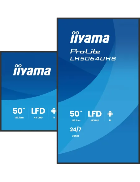 Iiyama LH7564UHS-B1AG Pantalla Interactiva 75" VA 4K UHD Negra