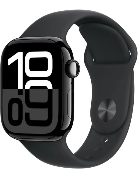 Apple Watch Series 10 MWWE3QL/A GPS 42mm Caja Aluminio Negro Azabache con Correa Deportiva Negra S/M