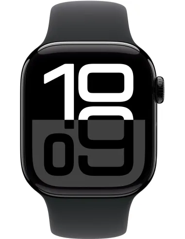 Apple Watch Series 10 MWWE3QL/A GPS 42mm Caja Aluminio Negro Azabache con Correa Deportiva Negra S/M