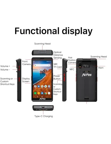 AVPos AVP-DC60 6" 4/64GB Negra