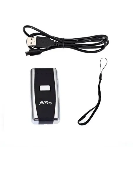 AVPos AVP-BT01-2D Lector de Código de Barras 1D/2D Blanco