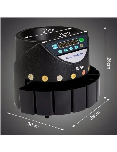 AVPos AVP-CCM6 Contador de Monedas Clasificador Negro