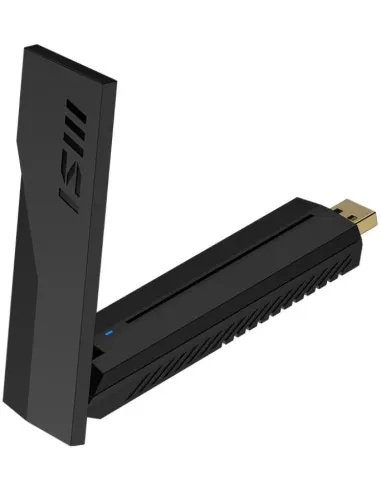 MSI GUBE65 Adaptador WiFi 7 USB Negro