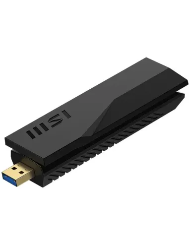 MSI GUBE65 Adaptador WiFi 7 USB Negro