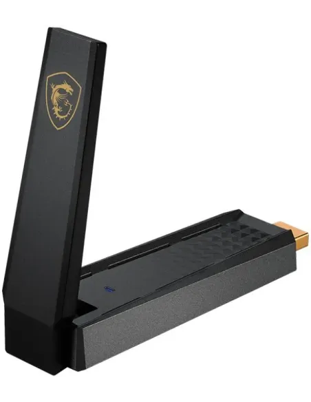 MSI AXE5400 Adaptador WiFi 6e USB Negro