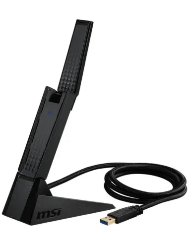 MSI AXE5400 Adaptador WiFi 6e USB Negro