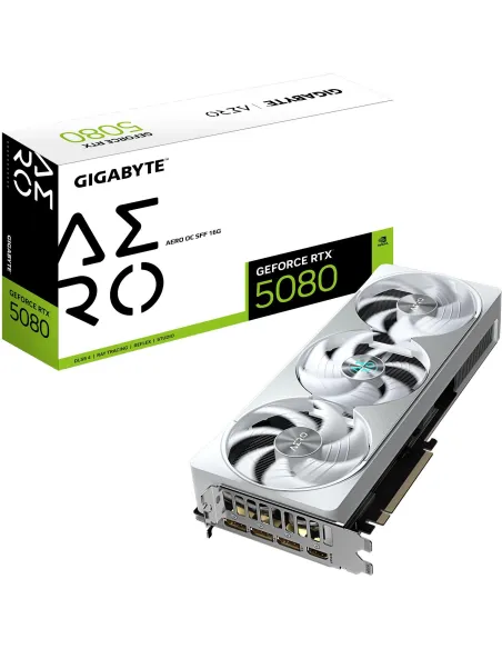 Gigabyte GeForce RTX 5080 AERO OC SFF 16GB DDR7 DLSS4 Blanco