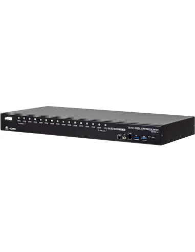 Aten KVM CS18216-AT-G Switch HDMI 4K USB 30 de 16 puertos Negro