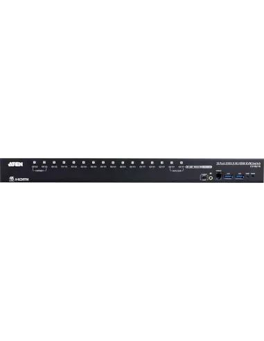 Aten KVM CS18216-AT-G Switch HDMI 4K USB 30 de 16 puertos Negro