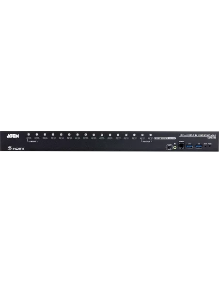 Aten KVM CS18216-AT-G Switch HDMI 4K USB 30 de 16 puertos Negro