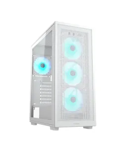 Cougar MX220 RGB 382AC80.0002 Midi Tower Cristal Templado Blanca