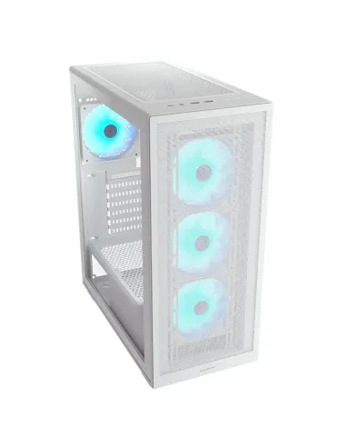 Cougar MX220 RGB 382AC80.0002 Midi Tower Cristal Templado Blanca