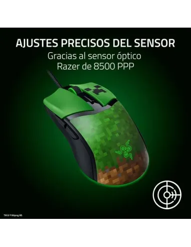 Razer Cobra Minecraft Edition Ratón Gaming Chroma RGB 8500DPI Verde