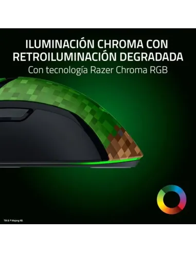 Razer Cobra Minecraft Edition Ratón Gaming Chroma RGB 8500DPI Verde