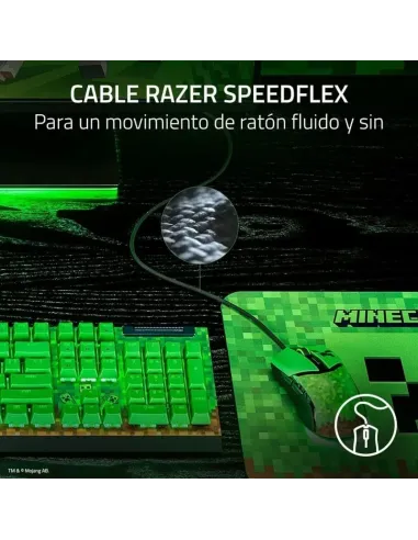 Razer Cobra Minecraft Edition Ratón Gaming Chroma RGB 8500DPI Verde