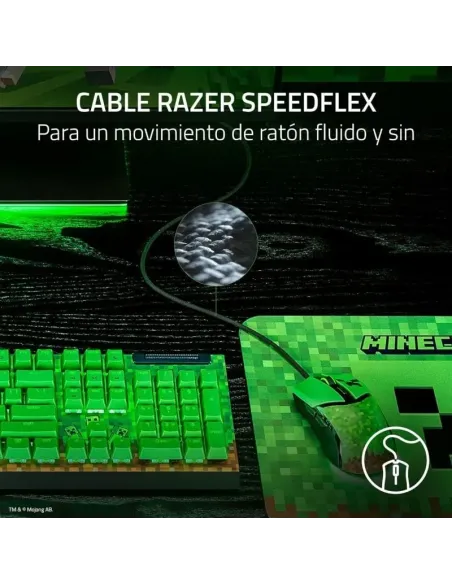 Razer Cobra Minecraft Edition Ratón Gaming Chroma RGB 8500DPI Verde