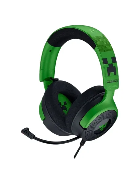 Razer Kraken V4 X Minecraft Edition Auriculares Gaming USB Verdes