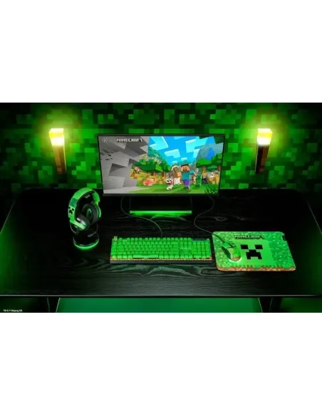 Razer Kraken V4 X Minecraft Edition Auriculares Gaming USB Verdes