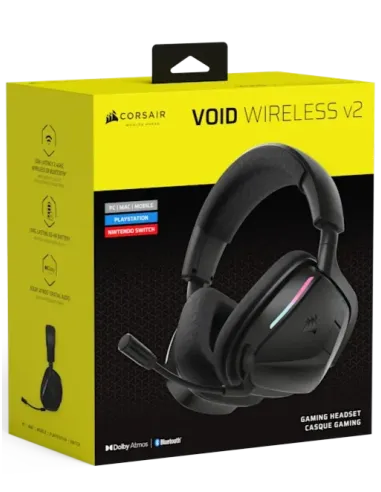 Corsair VOID Wireless V2 CA-9011379-WW Auriculares Gaming RGB Negros