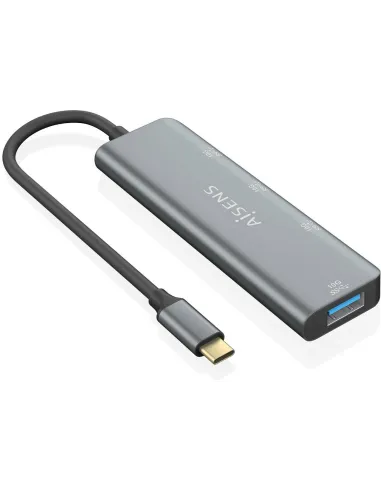 Aisens A109-0764 HUB USB-C a USB-A/USB-C Gris