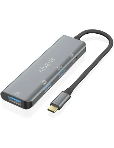 Aisens A109-0764 HUB USB-C a USB-A/USB-C Gris