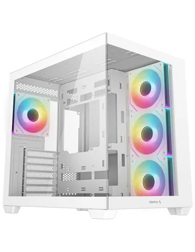 DeepCool CG530 4F WH Midi Tower Cristal Templado Blanca